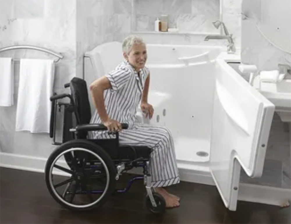 Lady wheelchair